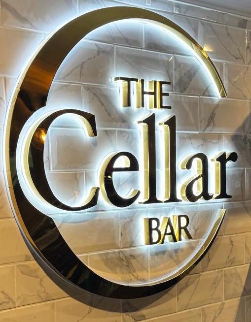 The Cellar Bar sign